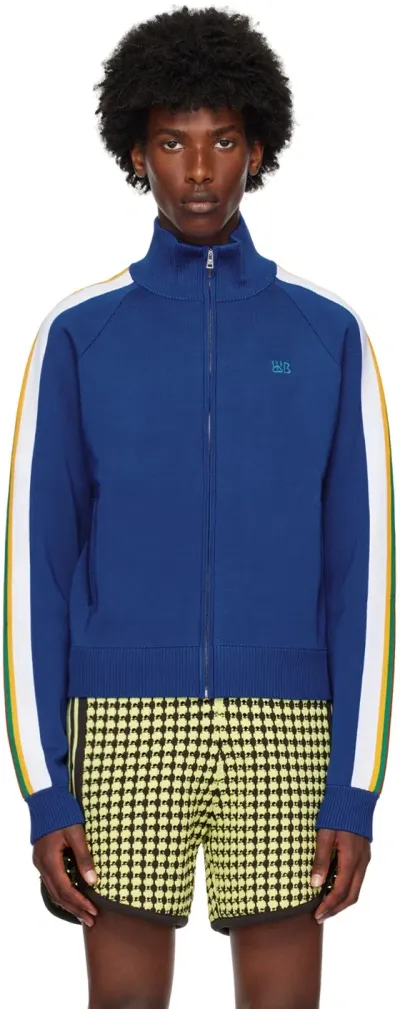 Wales Bonner Blue Tide Track Jacket