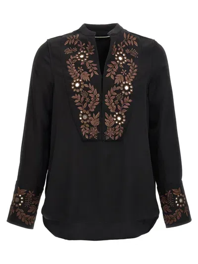 Wales Bonner Cairo Shirt, Blouse In Black