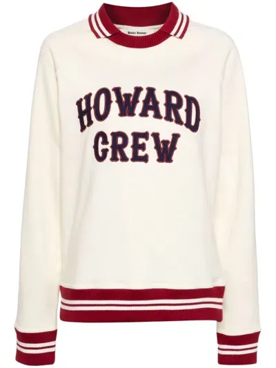 Wales Bonner Crew Sweatshirt In Neutrals