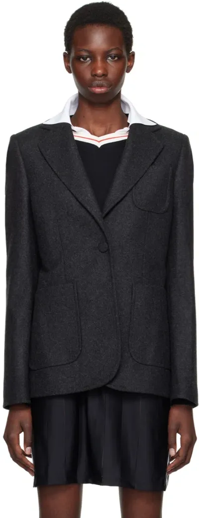 Wales Bonner Gray Iris Blazer In Grey