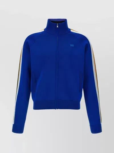 Wales Bonner Tide Track Top Sweatshirt In Blue