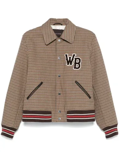 Wales Bonner Homecoming Varsity Jacket In Brown