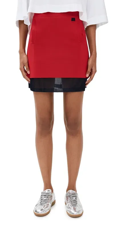 Wales Bonner Verse Skirt Red/navy