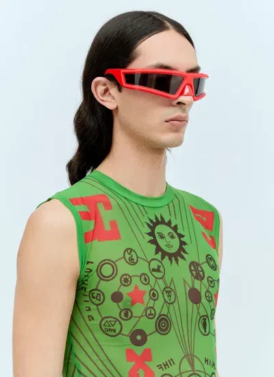 Walter Van Beirendonck Alien Sunglasses In Red