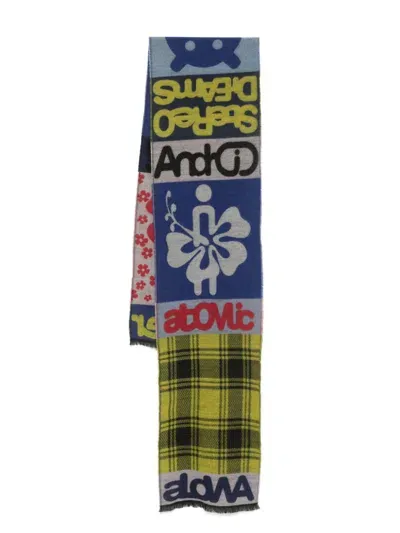 Walter Van Beirendonck Alowa Scarf In Blue