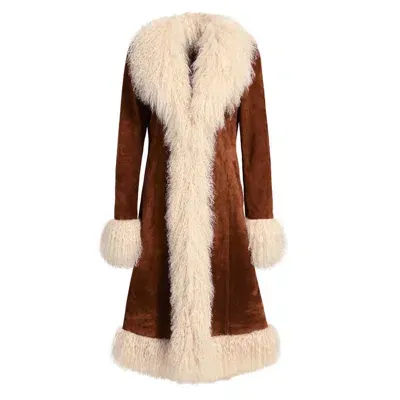 Wanan Touch Billy Coat Brown With Lamb Fur