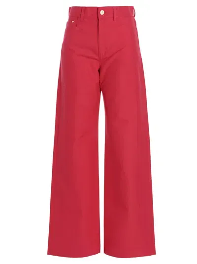 Wandler 'flare' Pants In Burgundy