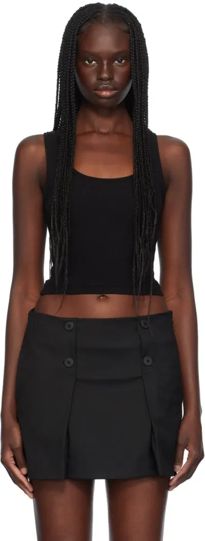 Wardrobe.nyc Black Crop Tank Top