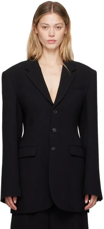 Wardrobe.nyc Black Longline Blazer