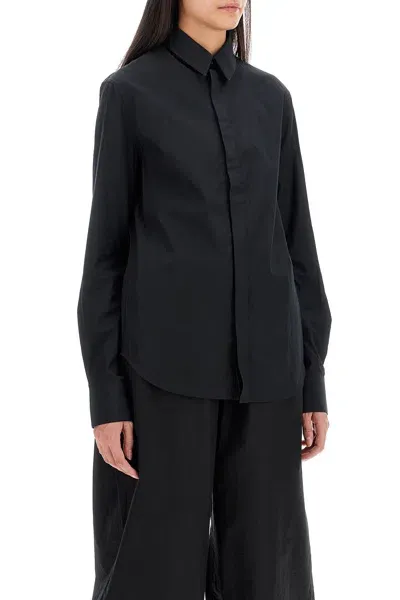 Wardrobe.nyc Camicia Svasata In Cotone In Black