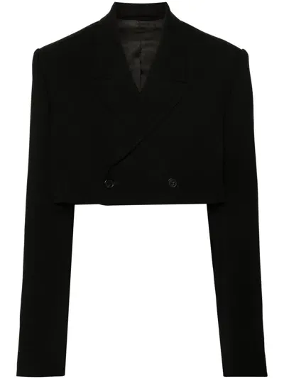 Wardrobe.nyc Cropped Blazer In Black