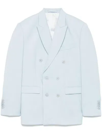 Wardrobe.nyc Double-breasted Blazer In Blue