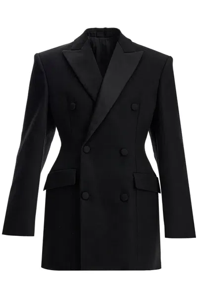 Wardrobe.nyc Double Breasted Blazer Dress In Black