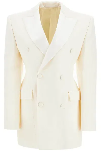 Wardrobe.nyc Double-breasted Blazer Dress In White