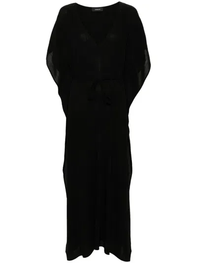 Wardrobe.nyc Kaftan Midi Dress In Black