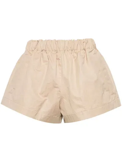 Wardrobe.nyc Drill Gabardine Shorts In Neutrals