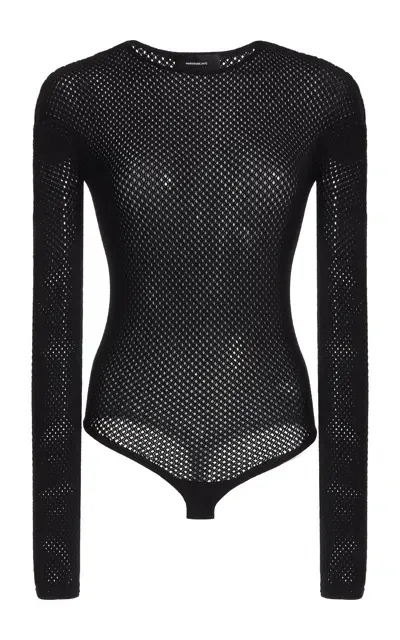 Wardrobe.nyc Rhw Web Bodysuit In Black