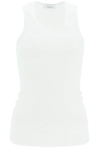 Wardrobe.nyc Ribbed Cotton Tank Top In White