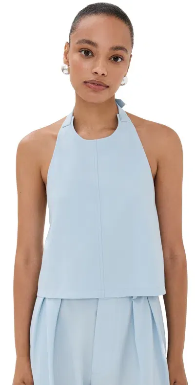 Wardrobe.nyc Wardrobe. Nyc Backless Halter Top Ice Blue