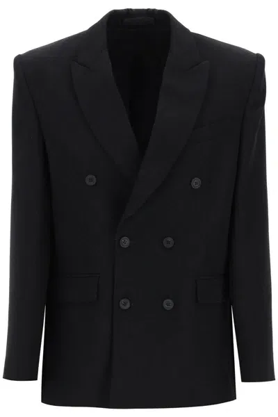 Wardrobe.nyc Double-breasted Blazer In Black