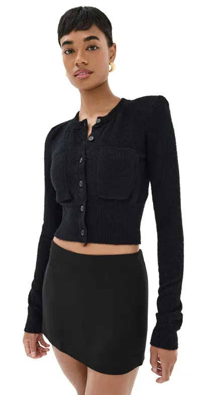 Wardrobe.nyc Wardrobe. Nyc Knit Crop Cardigan Black