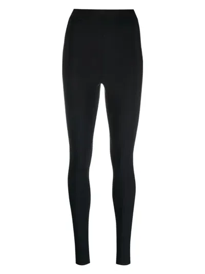 Wardrobe.nyc Black Black High Waist Zipped Leggings