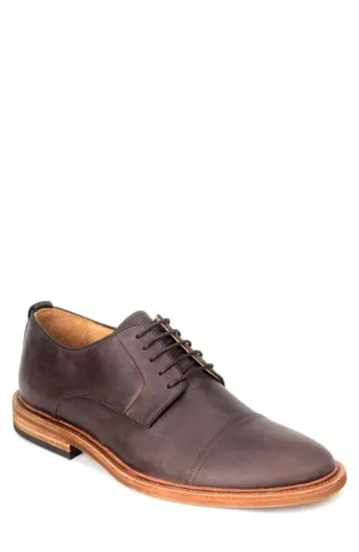 Warfield & Grand Plain Toe Leather Oxford In Brown