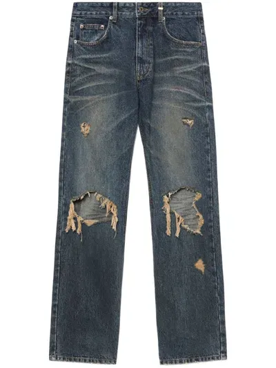 We11 Done Blue Distressed Jeans