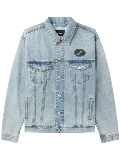 We11 Done Blue Paneled Denim Jacket