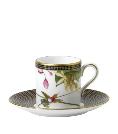 Wedgwood Hummingbird Espresso Cup And Saucer In Multi