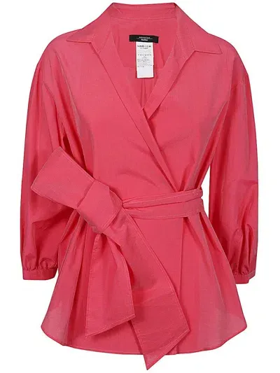 Weekend Max Mara Belted Long In Pink