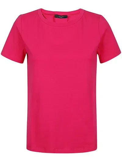 Weekend Max Mara Crewneck Short In Pink