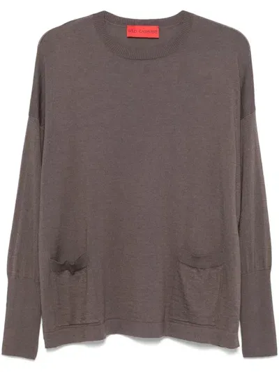 Wild Cashmere Caroline Sweater In Brown