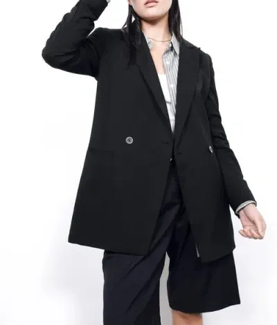 Wildfang The Empower Double Breasted Blazer In Black