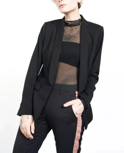 Wildfang The Empower Tux Blazer In Black