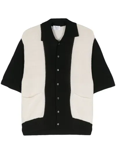 Winnie Ny Colourblock Knitted Shirt In Neutrals