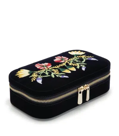 Wolf Zoe Travel Jewellery Case In Black