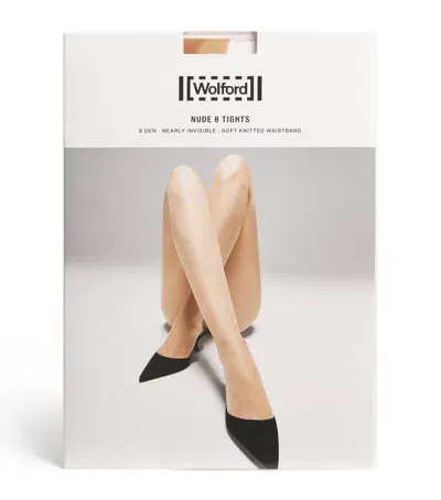 Wolford Nude 8 Tights In Brown