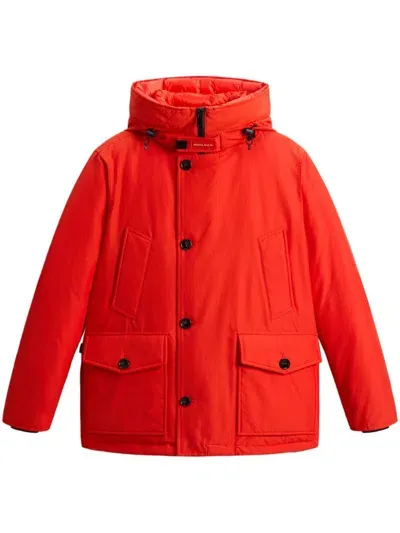 Woolrich Arctic Padded Jacket In Red