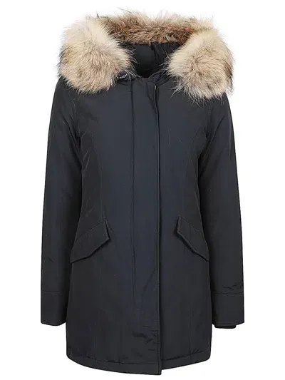 Woolrich Arctic Parka Coat In Blue