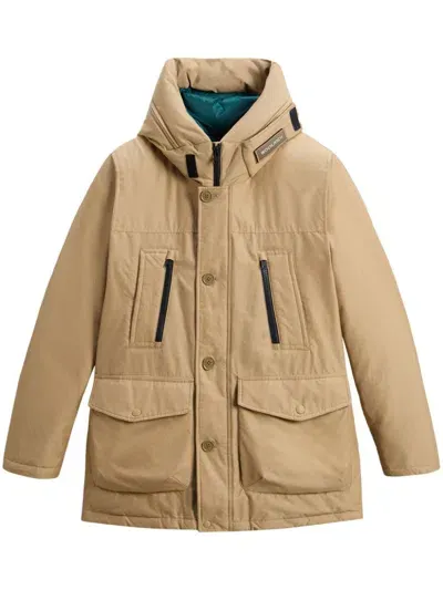 Woolrich Arctic Parka Coat In Green