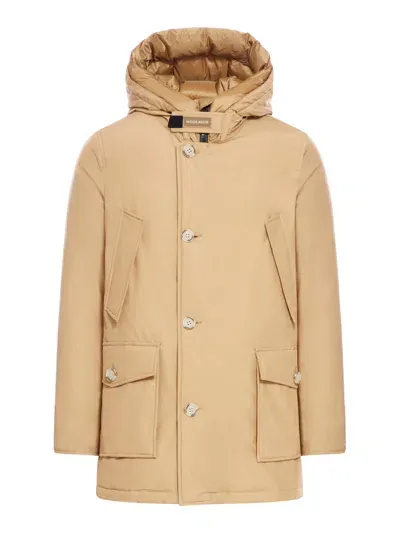 Woolrich Arctic Parka In Ramar Cloth In Brown