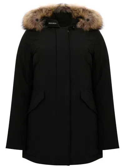 Woolrich Artic Parka With Fur In Black