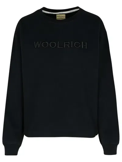 Woolrich Crewneck Long In Black