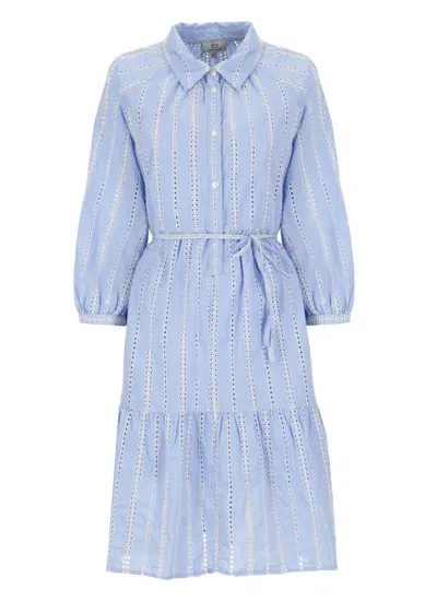 Woolrich Cotton Dress In Blue