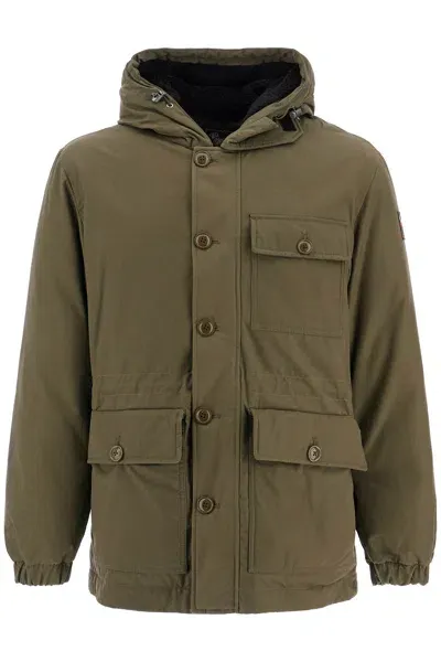 Woolrich Short Byrd Parka In Green