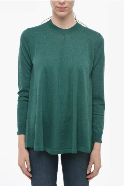 Woolrich Wool Crewneck Pullover In Green