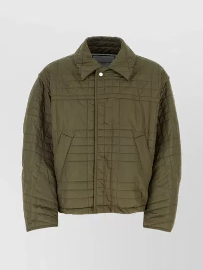 Wooyoungmi Military Green Nylon Down Jacket