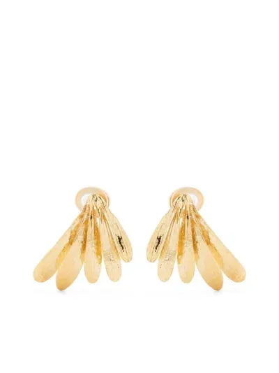 Wouters & Hendrix Leaves Earrings In Gold