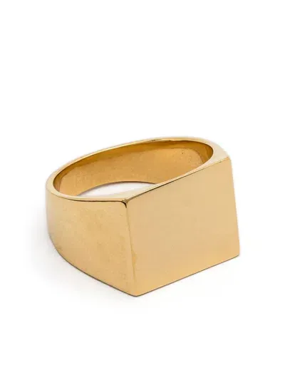 Wouters & Hendrix Square Signet Ring In Gold